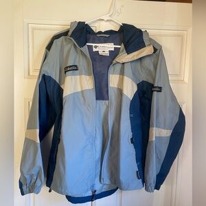 Columbia Men's Two-Tone Blue Raincoat